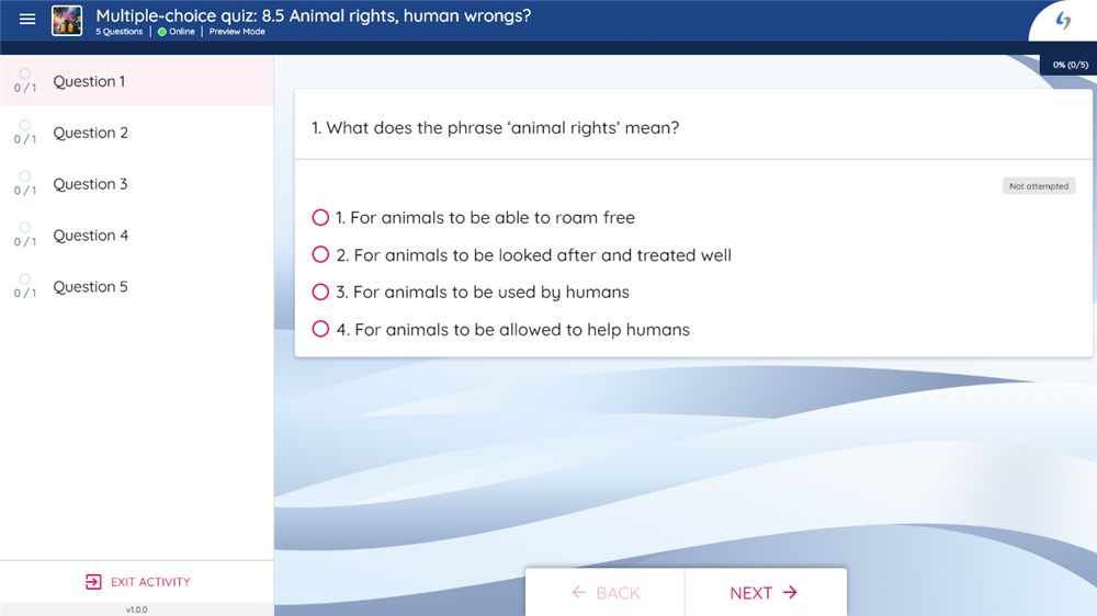Multiple-choice quiz:  Animal rights, human wrongs? | Boost